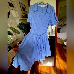 Eliza J beautiful blue striped dress